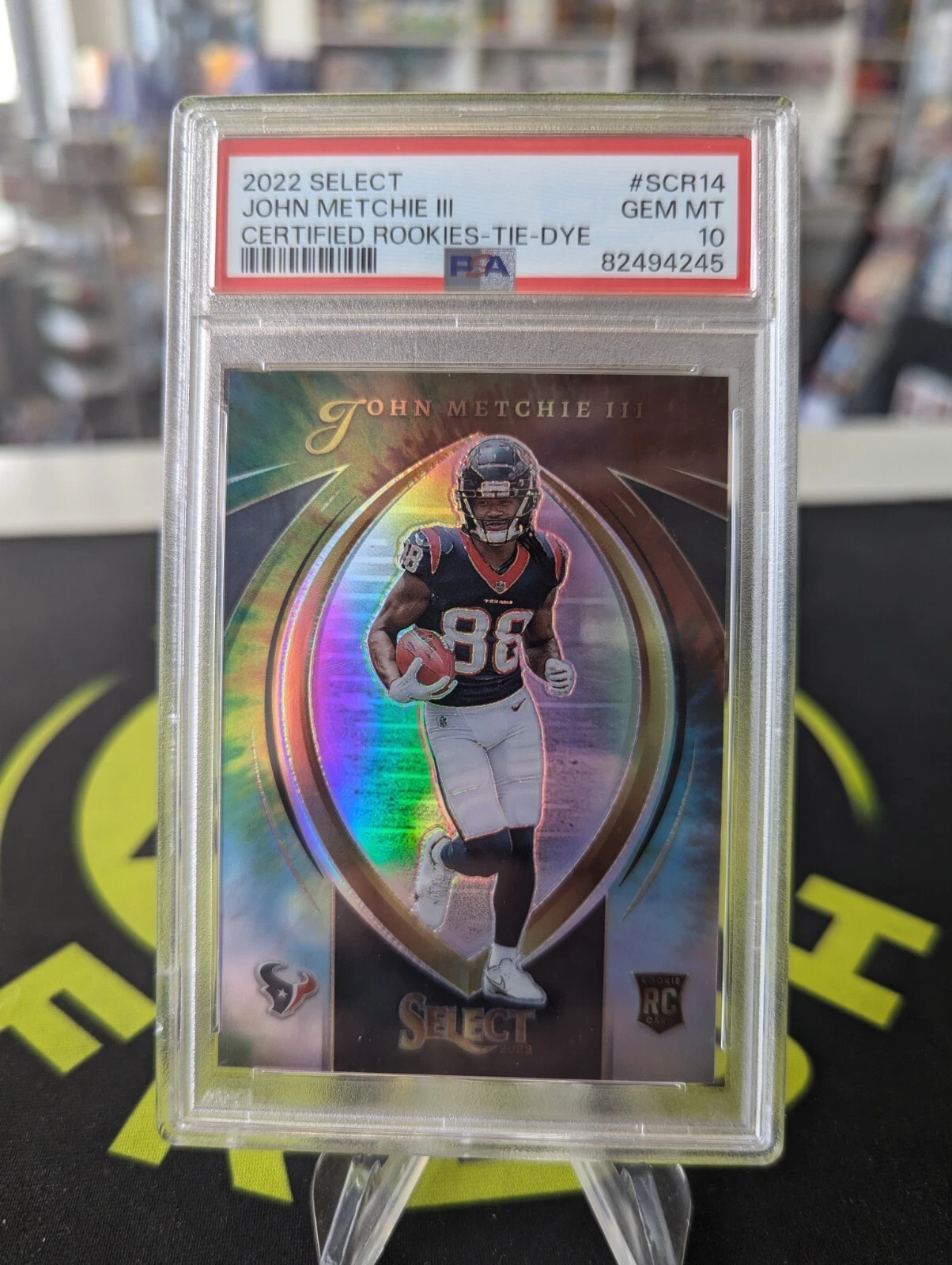 John Metchie Panini Select Select Certified Rookies #SCR14 Tie-Dye