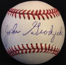 RARE Johnny Grodzicki dec.98 PSA 1946 St. Louis Cardinals Tigers Signed Baseball