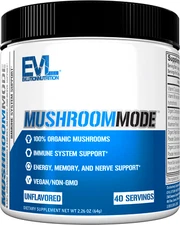 Evlution Nutrition MushroomMode Powder - Immune System Support - 40 Servings