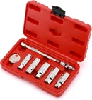8PCS 3/8 Inch Drive Spark Plug Socket Set 6-Point Include Extension Bar CR-V