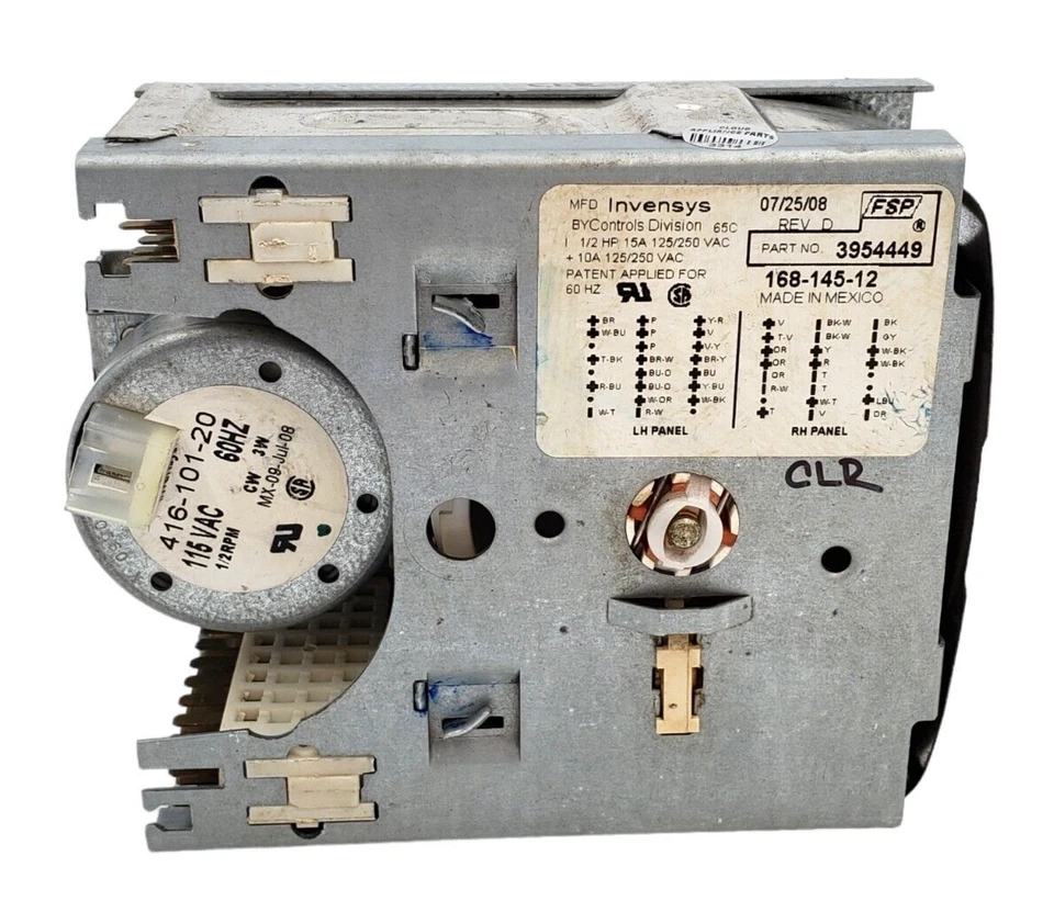 Genuine Whirlpool Washer Machine Timer 3954449 Same Day Ship & 60 Days Warranty* - Image 4 of 4