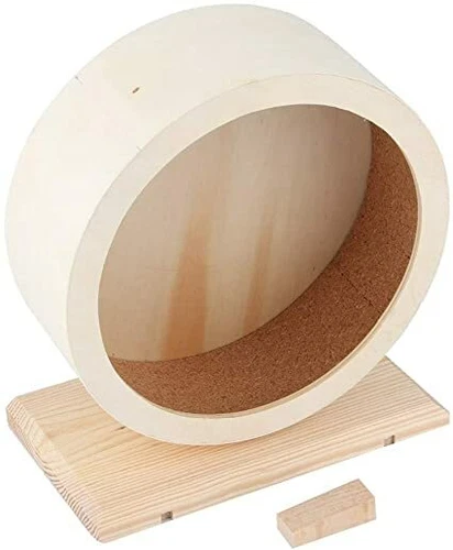 Rueda de ejercicio de madera Trixie de alta calidad para animales pequeños hámster rata jerbo - Imagen 4 de 10