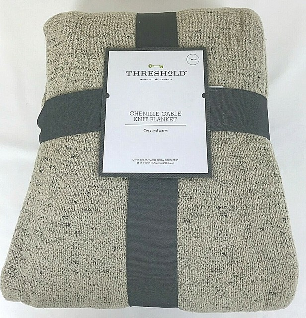 threshold cable knit blanket