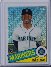 Kyle Lewis 2020 Topps Series 1 Mojo Refractor Rookie 1985 Chrome Silver Pack RC