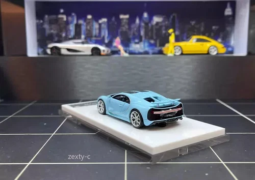 1/64 Resin car model Bugatti Chiron blue and white limited edition 99PCS - Bild 7 von 14