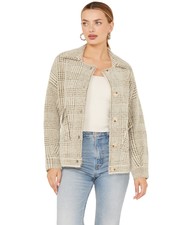 Sadie And Sage Women's Lola Plaid Print Sweater Jacket - Le3531