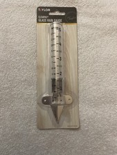 Taylor Clearvu Glass Rain  Sprinkler Gauge 5" Capacity 5257018 New Sealed