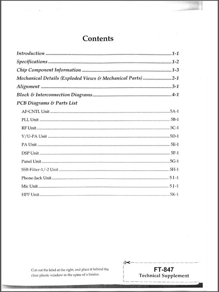 Yaesu FT-847 Transceiver Service / Technical Supplement Manual, Coil bound - Image 2 of 2
