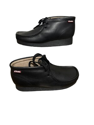 Clarks Original Wallabee Black leather Men Size 7US | eBay