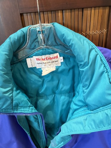 Wear Guard Vintage vest Style 1909 Blue L Puffer zip up EUC - Picture 5 of 7