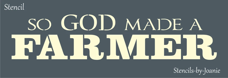 Plantilla de 24" hecha por Dios granjero granja granja granja familia artesanía letreros hágalo usted mismo Foto 2 de 4