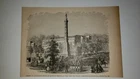 Pulaski Monument Savannah Georgia Confederate Troops 1884 Civil War Sketch Print