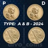 2024 Native American $1 “The Indian Citizenship Act" Unc 4coins Mmk P&D Type A+B