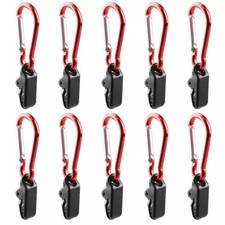 10 X Camp Awning Tent Cord Rope Fastener Guy Line Runners Tensioner Hook Hanger