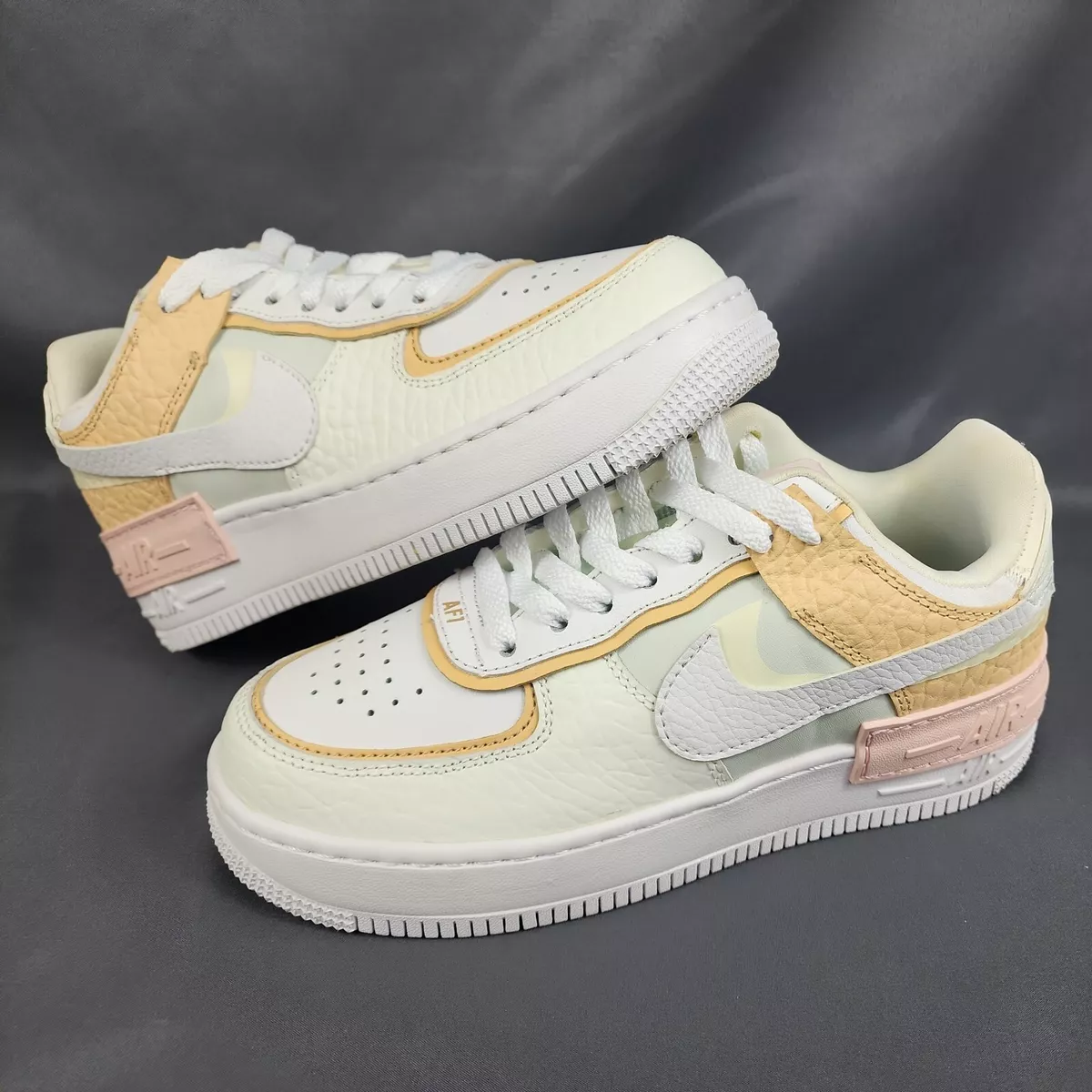 NIKE WOMENS AIR FORCE 1 AF1 SHADOW SE SPRUCE AURA WHITE SAIL SZ