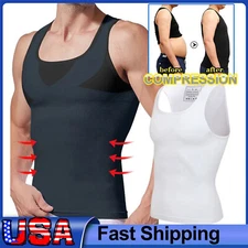 Fajas Colombianas para Hombres Men BODY SHAPER ABDOMEN CONTROL TANK Slim Girdles