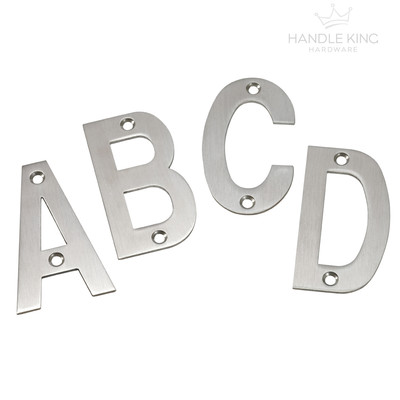 Edelstahl Buchstaben Hausbuchstaben Edelstahl gebürstet