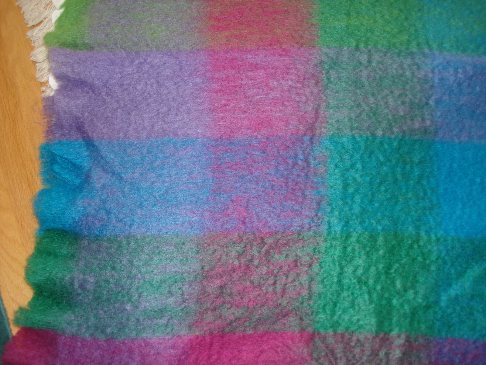 True AVOCA Mill Collection Irish Mohair Wool Woven Plaid Throw Blanket