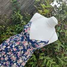 Mango Casual Sportswear MNGO Floral Crochet Detail Flower Print Summer Dress M