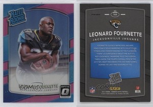 2017 Donruss Optic Rated Rookie Pink Prizm Leonard Fournette #169 Rookie RC
