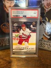 2024-25 UPPER DECK SERIES 2 JACKSON BLAKE YOUNG GUNS #470 PSA 9 MINT
