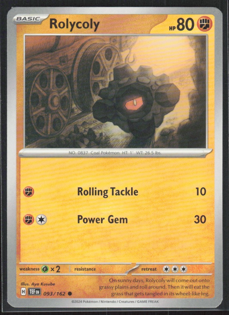 2024 Scarlet & Violet Series - Temporal Forces Rolycoly Common #93