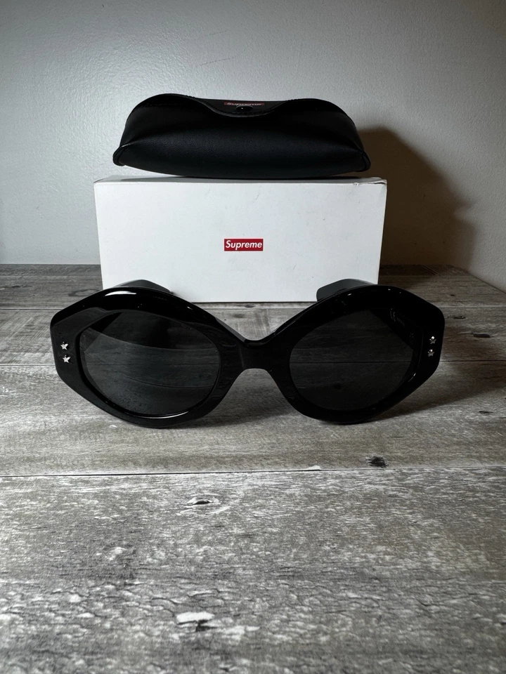 NEW SUPREME SUNGLASSES NOMI SS23G6 B LACK  M-8E58 - Image 3 of 4