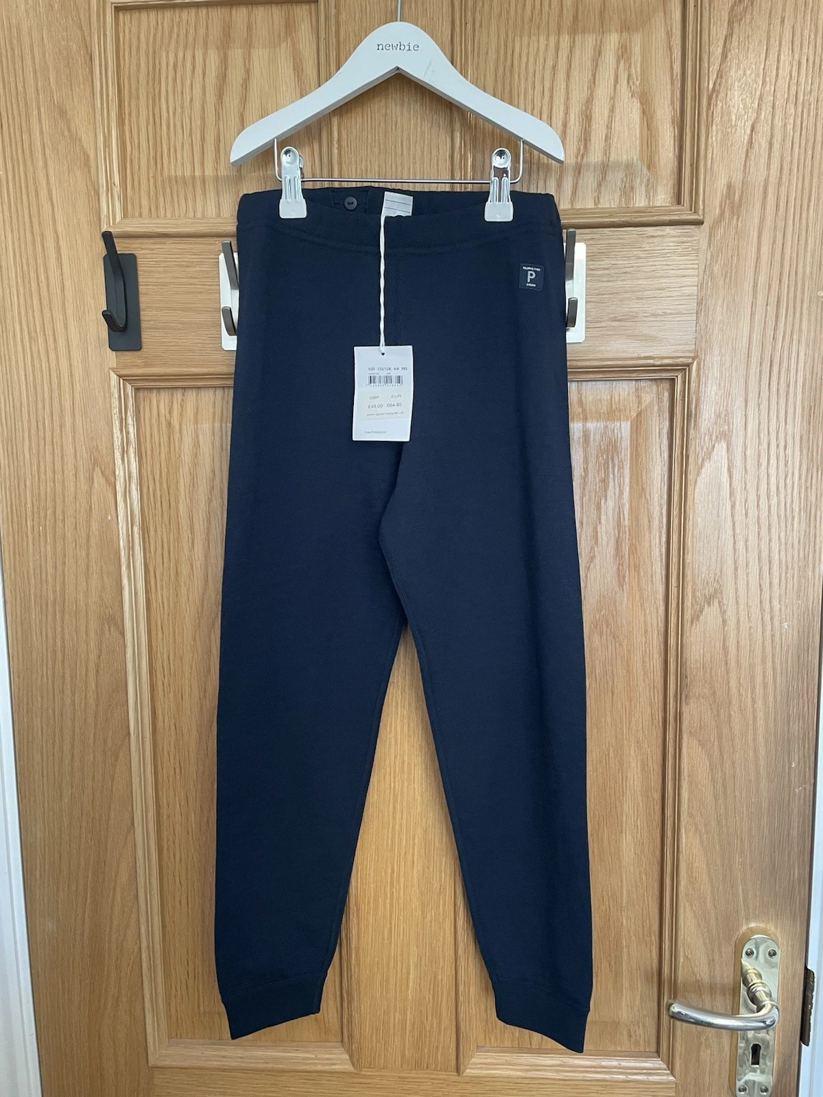 Polarn O. Pyret merino Wool Terry Trousers Navy New With Tags Layer Pants