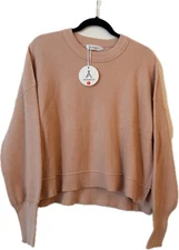 Anrabess Women’s Peach Knit Sweater L NWT
