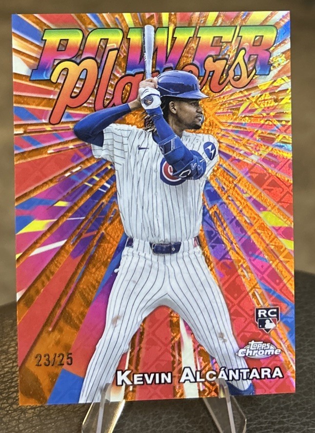2025 Topps Chrome Power Players Kevin Alcantara #PP-18 Orange Refractor /25