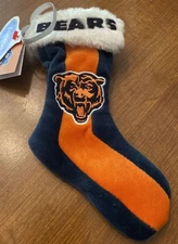 Chicago Bears 7 inch Mini Stocking Ornament with Bear Logo & Blue Name