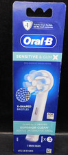 Oral B Sensitive  Gum Replacement Brush Heads 3 Heads Total New  Sealed