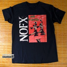 HOT! Nofx Punk in Drublic Album 1994 Punk Rock Band Black T-shirt Size S-5XL