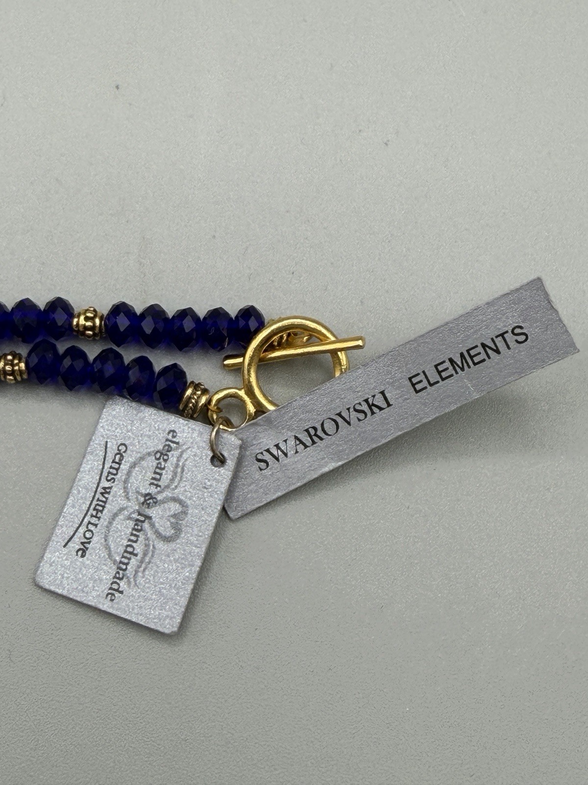 Handmade Swarovski Elements Crystal Necklace Coba… - image 4