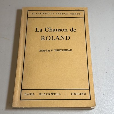 Vintage 1968 La Chanson de Roland Blackwell French Text Oxford Medieval Epic