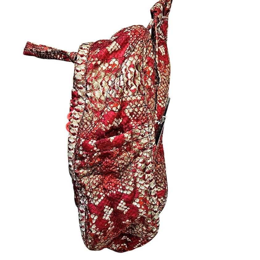 Marc By Jacobs Red Python Pattern Backpack Tote 2… - image 4