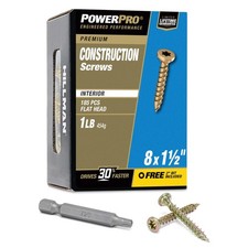 Hillman 48579 Star Drive Flat Head Exterior Wood Deck Screw 8 X 1-12 In.