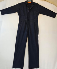 UniFirst Navy Blue Mechanic Coveralls 40-RG Polyester Cotton
