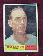 1961 Topps #450 Jim Lemon Minnesota Twins OF Vintage Baseball Card