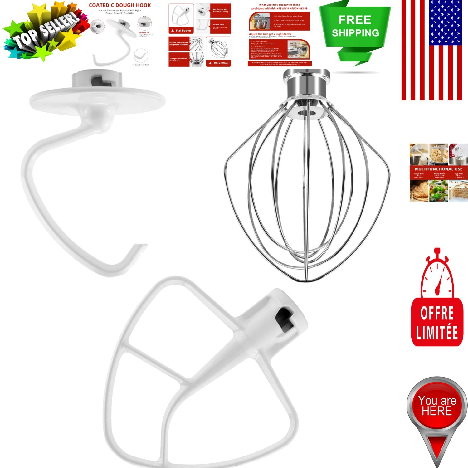 Upgrade Your Baking with K45WW K45DH & K45B Mixer Attachments