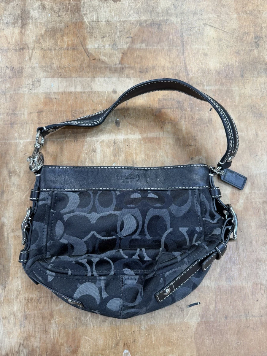 Coach Black Signature Hobo Bag for sale - eBay