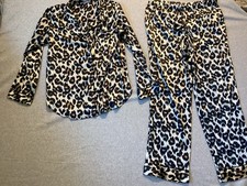 Victoria s Secret Satin Leopard Print Pajama Set Large