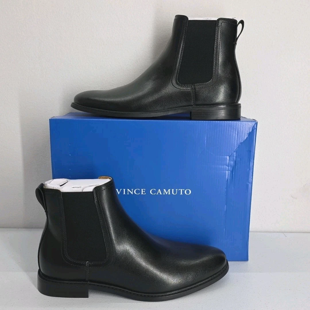 Vince Camuto Black Leather Amireu Boot Mens Size 10.5M NIB  display picture 1