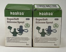 Haakaa Super Soft Silicone Spout Water Bottle Topper Lot 2 4 Total SuperSoft