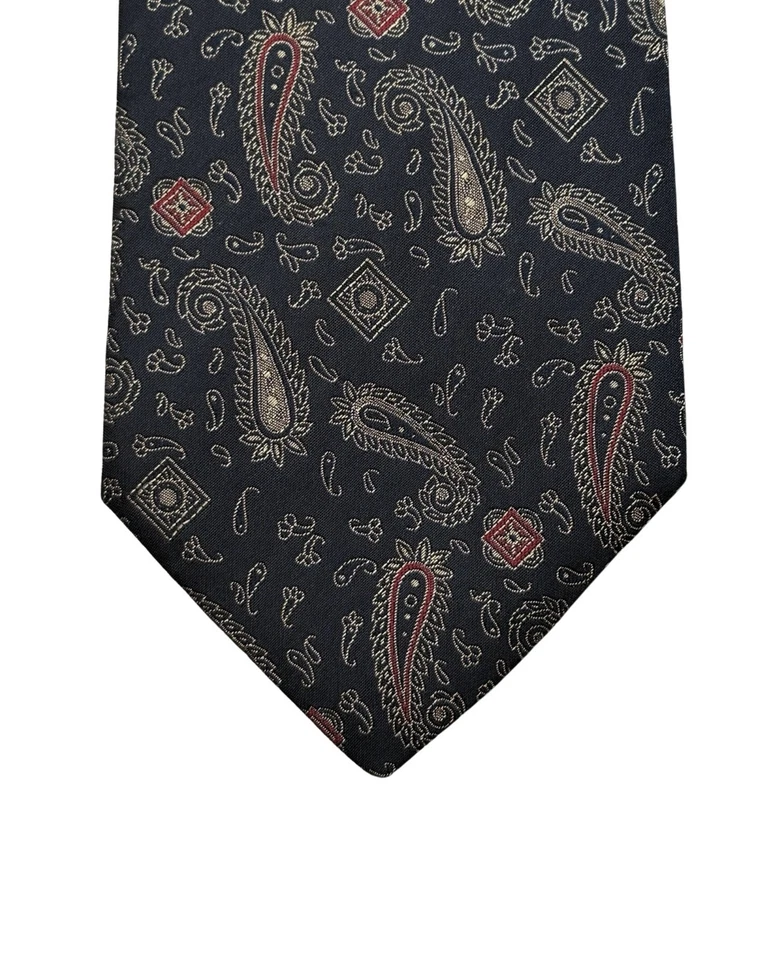 Corbata de seda Stefano Ricci cachemir en negro Foto 4 de 4