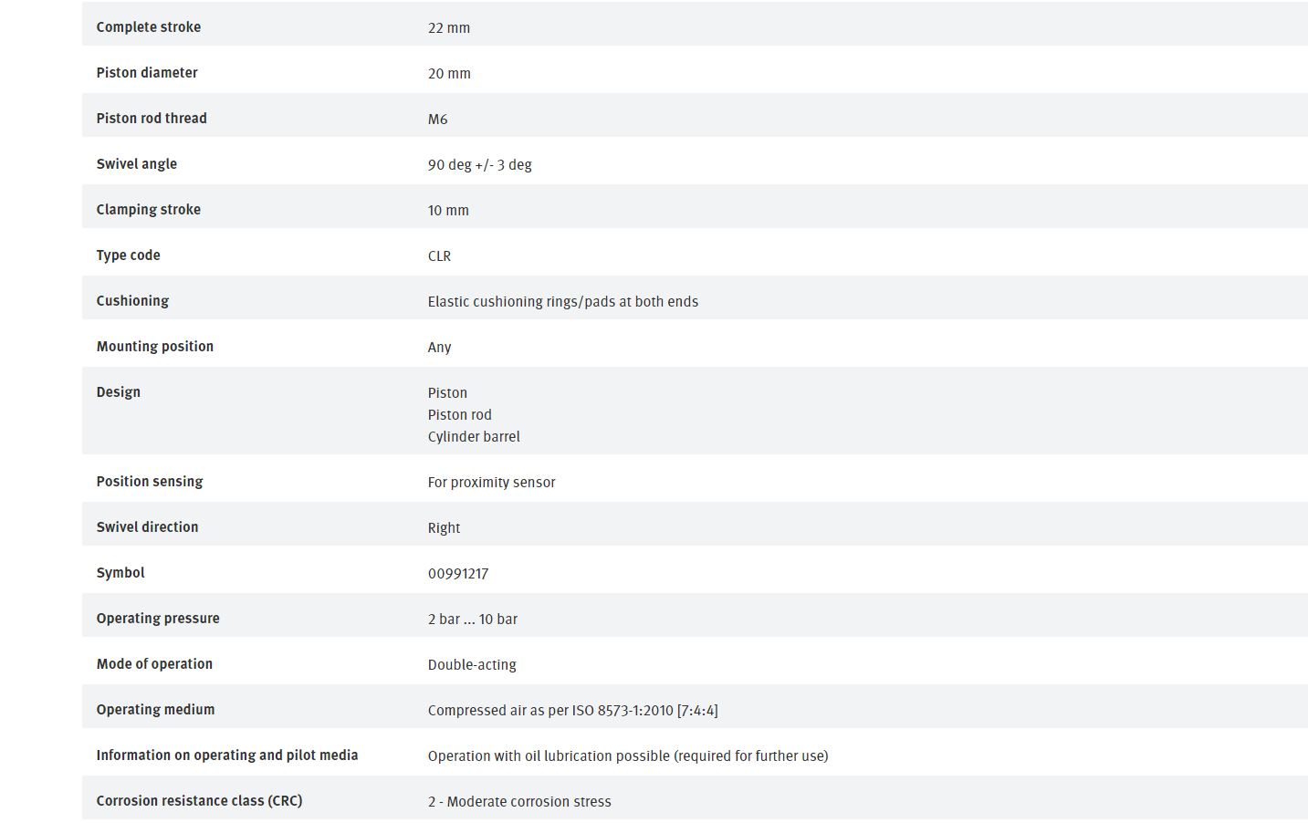 CLR-16-10-R-P-A Linear-Schwenkspanner - Pneumatisch 20mm Hub