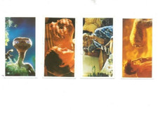 E.T. The Extra Terrestrial lot of 4 trading cards by Nabisco: # 3, 4, 5, 12