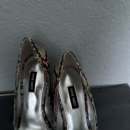 NEW, Nine West, Hilare 2, Multicolored snakeskin print pump, size 9M - Picture 4 of 11