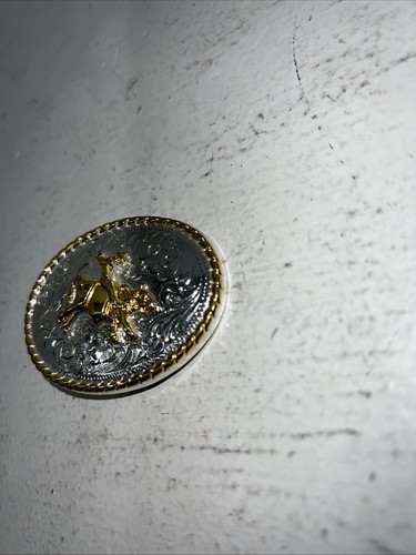 New Children’s Gold Silver Bull Rider Belt Buckle. F-14 - Picture 4 of 8