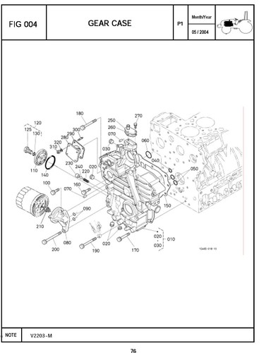TRACTOR SERVICE PARTS MANUALFits TYM Tractor T430 & T450 P270 - PAPER MANUAL - Picture 5 of 14